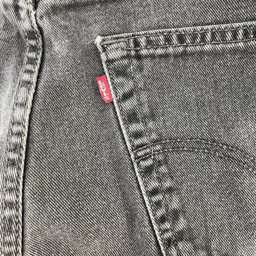 Vtg Levis 505 Jeans Red Tab 38x30 Fits 36x29 Distressed Black Faded Canada 90s
